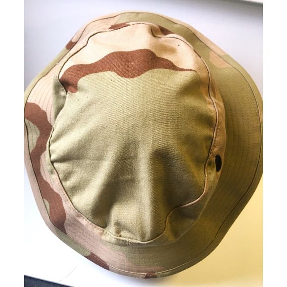 M&R Headwear Inc. Camouflage Bucket Hat With Chin Tie Desert Pattern - Picture 5 of 10